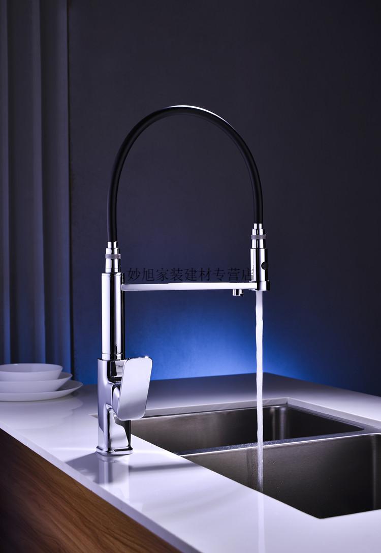 当代水龙头德国当代卫浴高端全铜冷热带纯净水旋转菜盆三合一直饮厨房