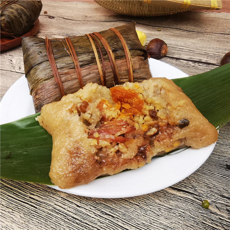 广西桂林粽子大王鲜肉粽蛋黄大肉粽礼盒桂林端午特产现做200克/个