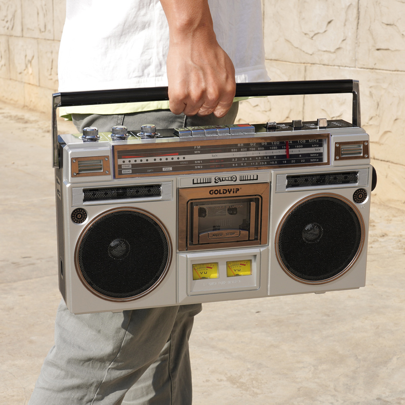 金业复古录音机磁带播放机80年代老式怀旧立体声收录机重低音蓝牙