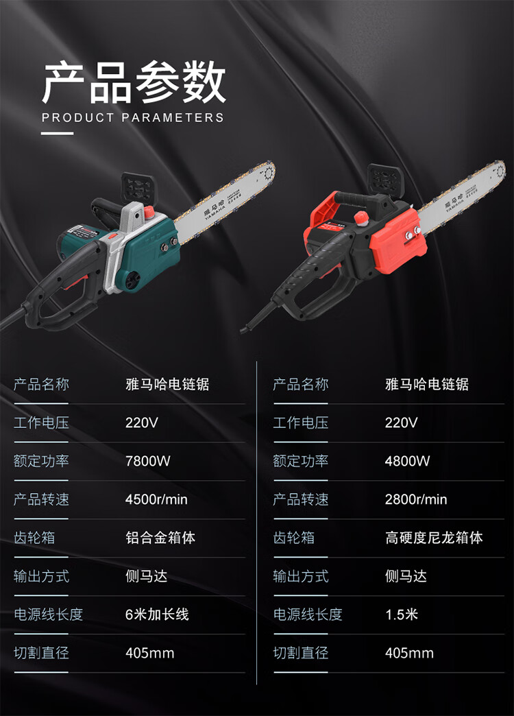 小型电链锯树劈柴 旗舰款1个导板 1根链条 礼品 16寸7800【图片 价格