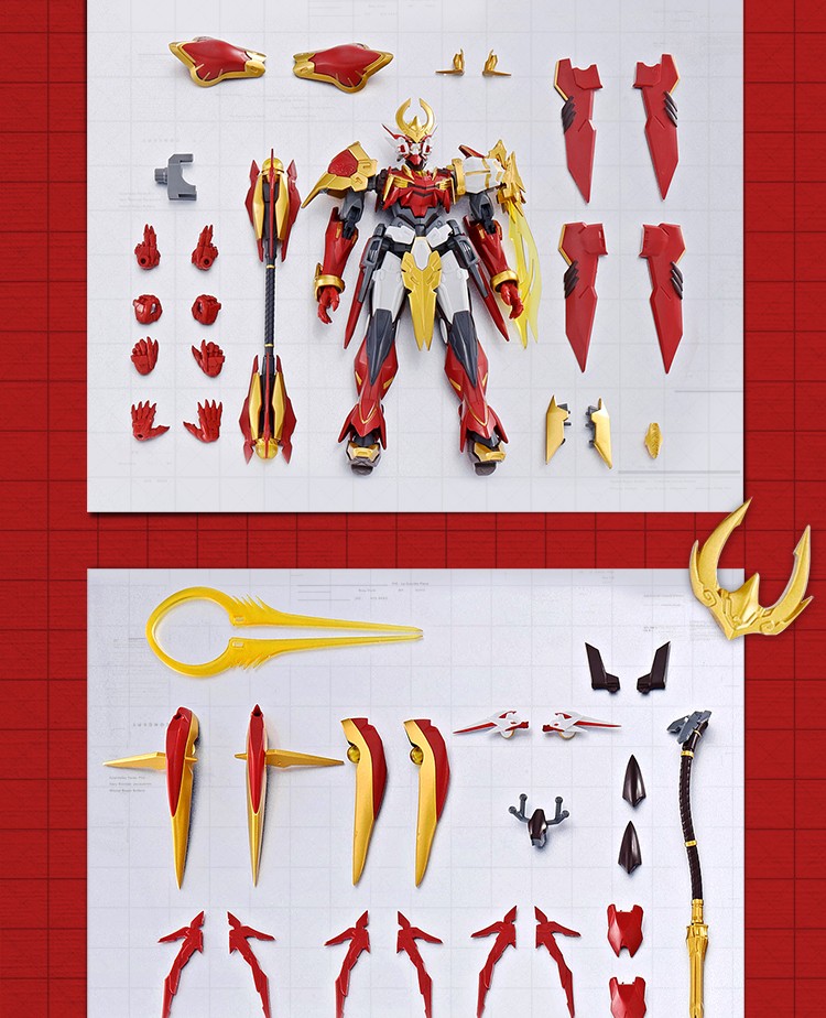 王者孙悟空零号赤焰手办全款现货王者x万代robot魂零号赤焰孙悟空可动