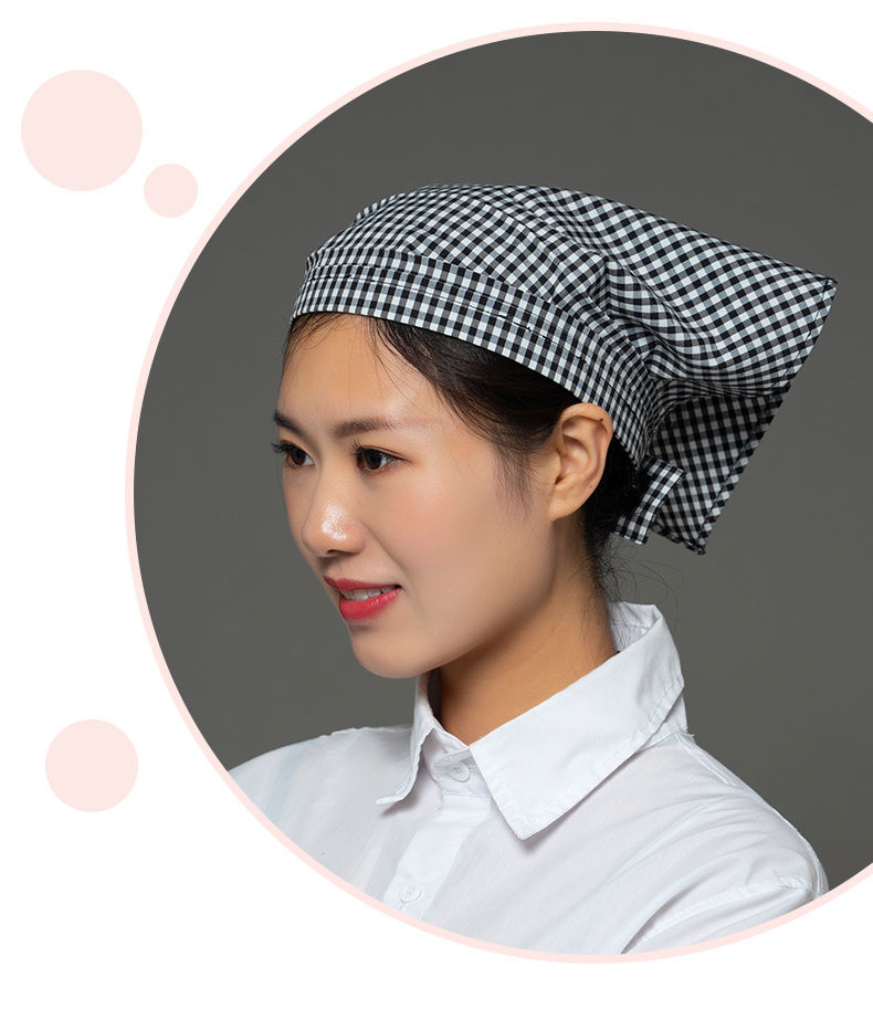 风离痕餐厅服务员带的头巾家用头巾女厨房做饭帽子炒菜防油烟服务员