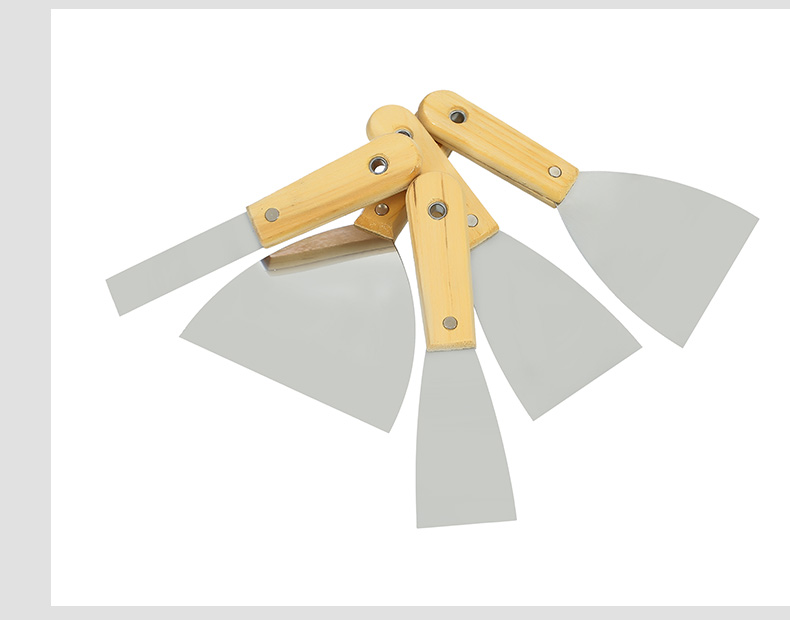 不绣钢油灰刀加厚型木柄铲刀油漆刀批灰刀抹灰刀刮腻子刀油漆工具