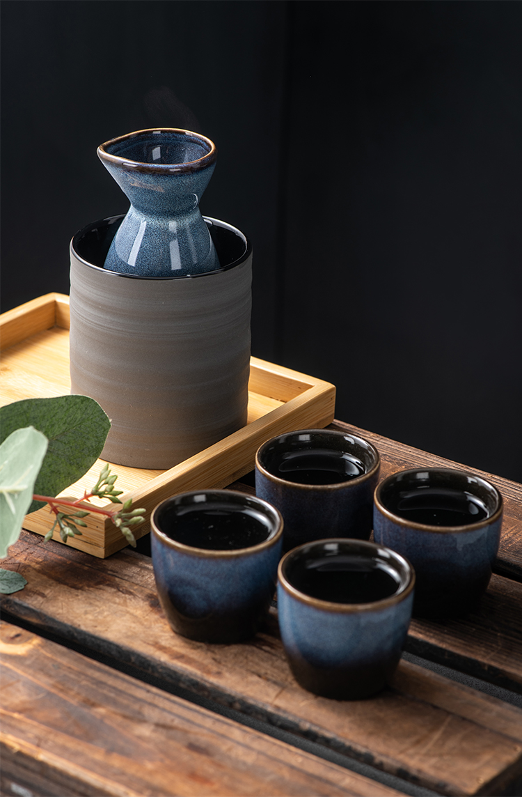 瓷器酒杯日本清酒酒具陶瓷白酒分酒器烧酒杯古风酒盅温酒器日式清酒杯