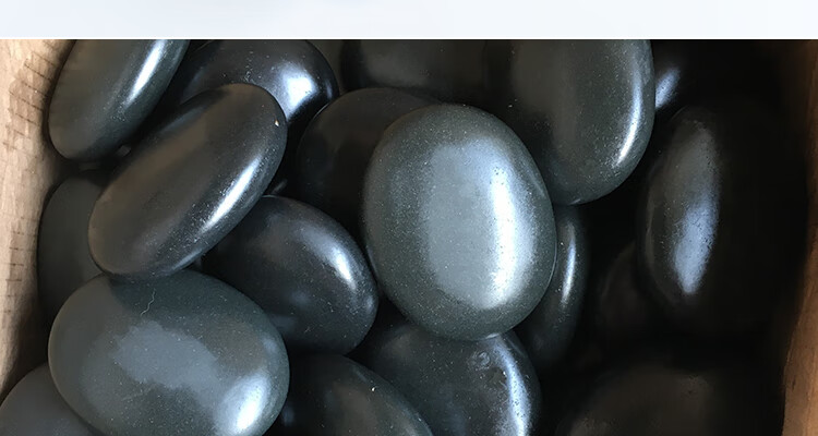 火山养生能量石spa热石美容院砭石背部身体推拿理疗热敷按摩石头7728