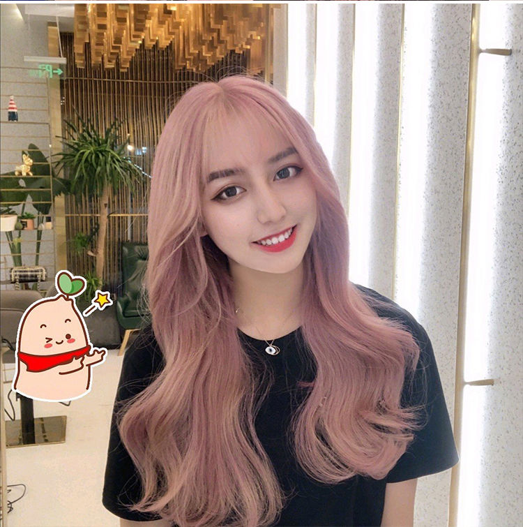 染发剂2021流行发色网红渣女色玫瑰金染发剂植物自己在家染发膏玫瑰金