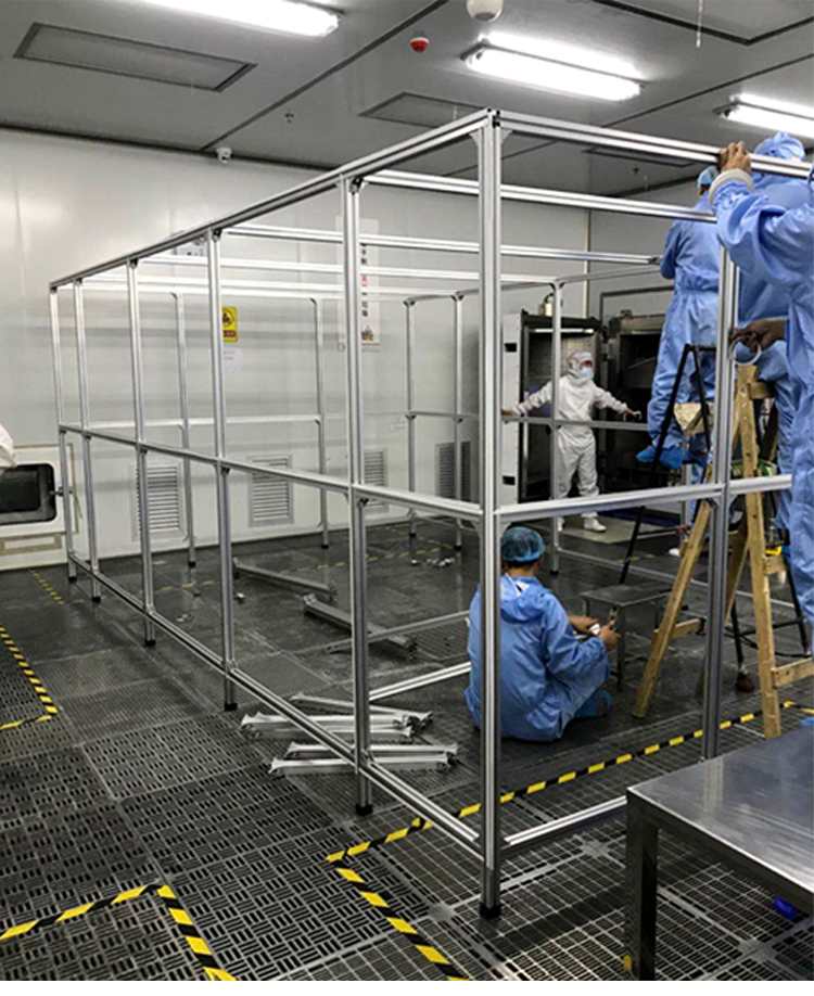 百级千级无尘车间洁净棚工作台ffu过滤器无尘静电棚室简易包安装 洁净