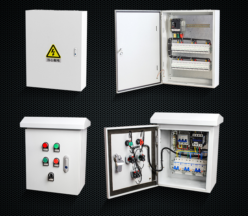 双电源切换箱220v单相家用63a 100a双电源自动转换开关成套配电箱 2p