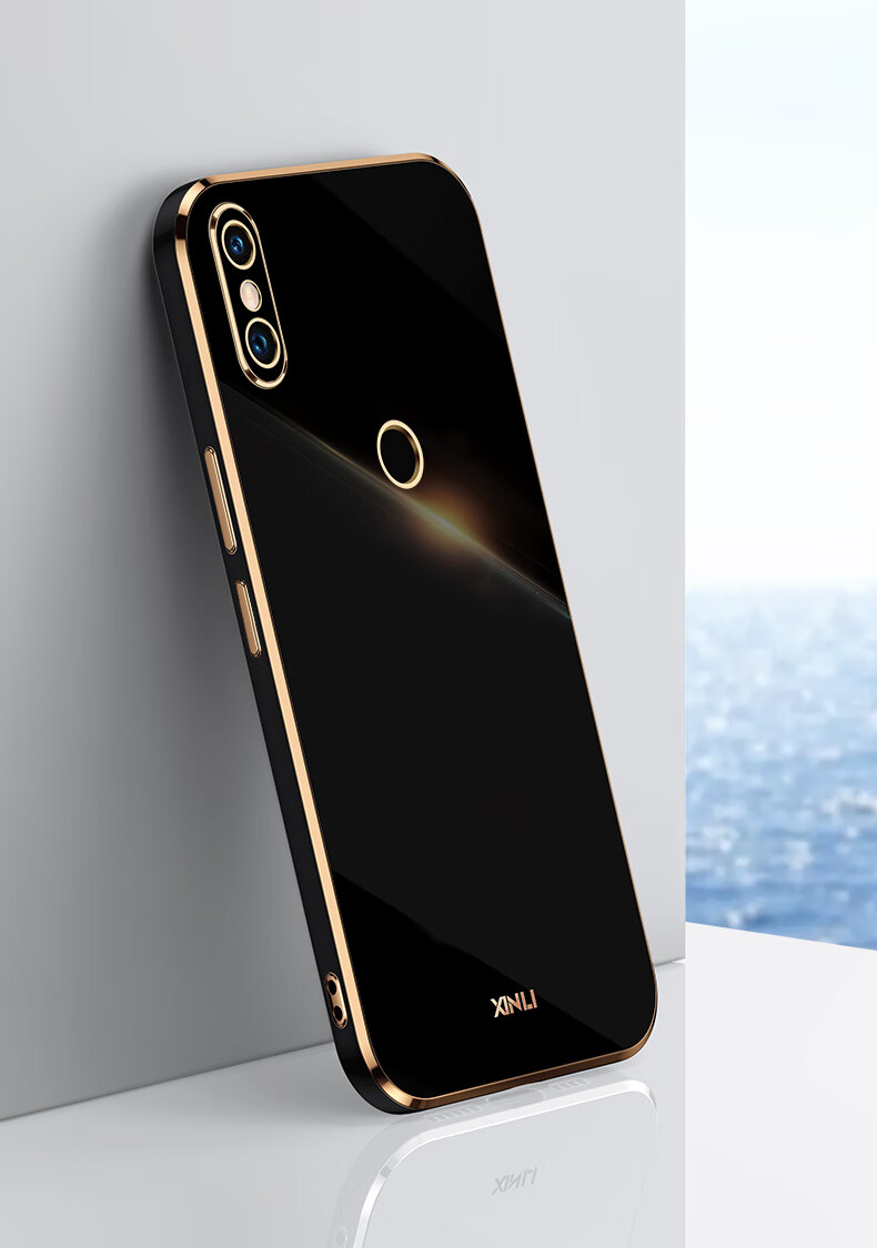 小米8手机壳mi8直边电镀硅胶软壳小米八全包防摔保护套小米8创意精孔