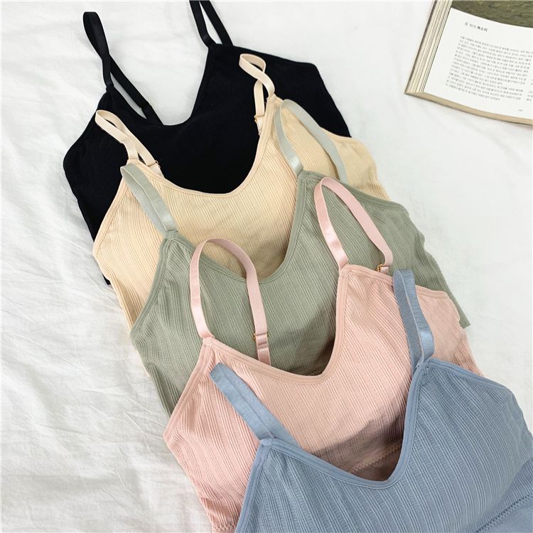 学生内衣高中学生内衣女无钢圈美背文胸小胸聚拢运动背心胸罩少女学生