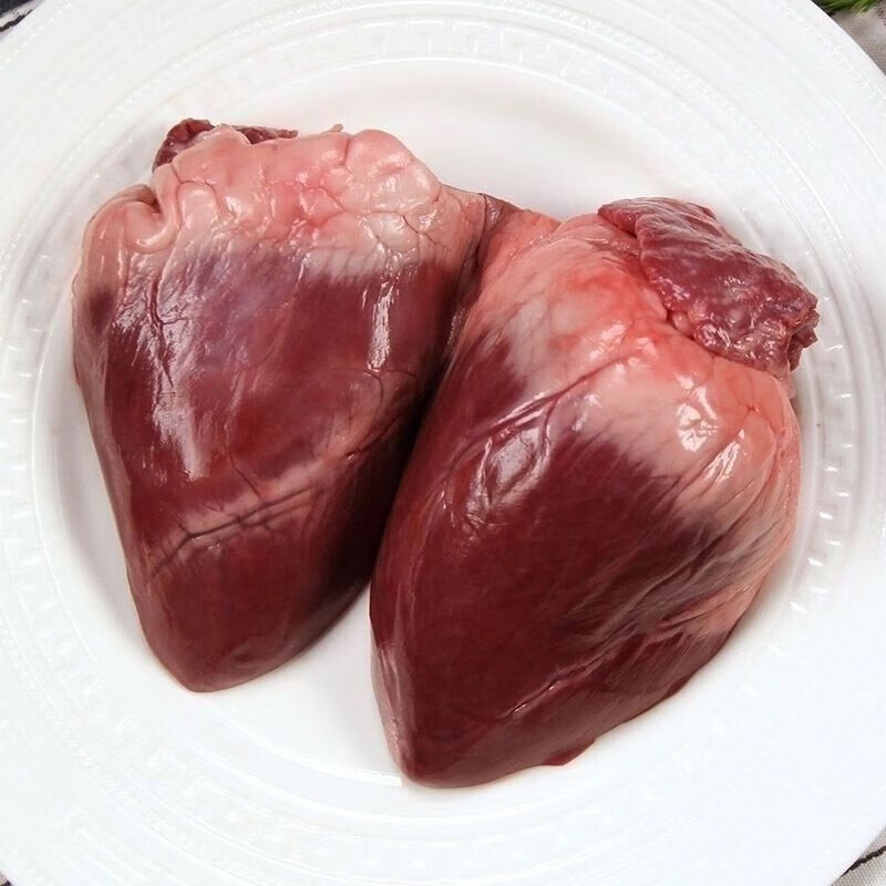 新鲜猪心猪心生猪心脏猪内脏土猪心卤煮生猪肉黑土猪心4只