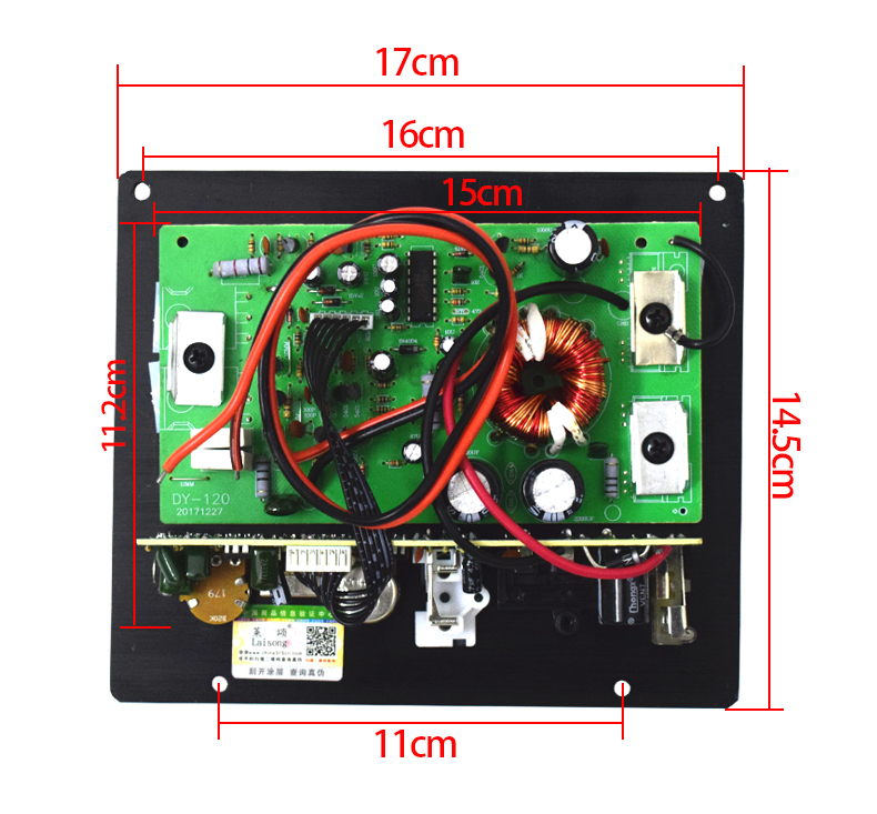 板10寸12寸大功率1000w車載音箱發燒級12v主板 ls-80d功放(無外殼) 單