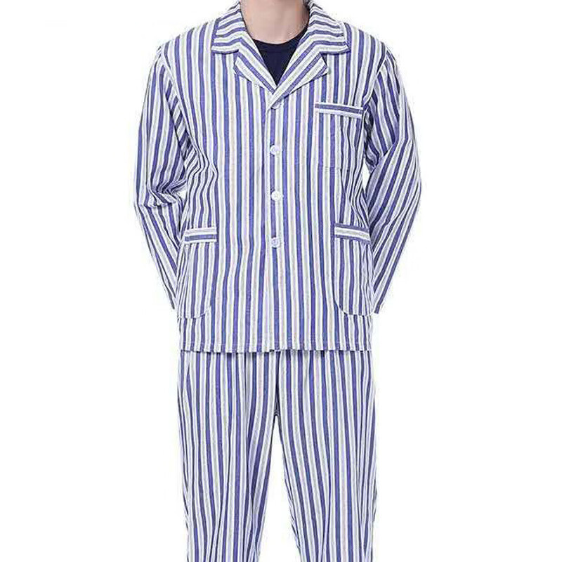 路晓云男女医院棉质长袖病号服美容院卫生站住院患者服病员分体套装蓝