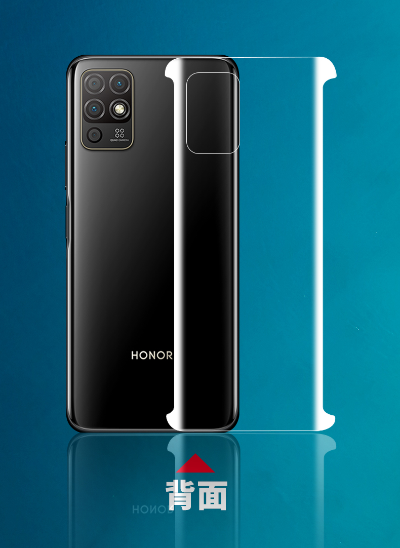 二狼创华为荣耀play5t钢化水凝膜play5t活力版手机膜无白plya前后piay