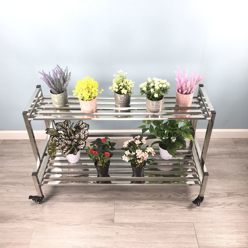 不锈钢花架 户外花架 多层阶梯不锈钢花架客厅户外室内室外阳台移动