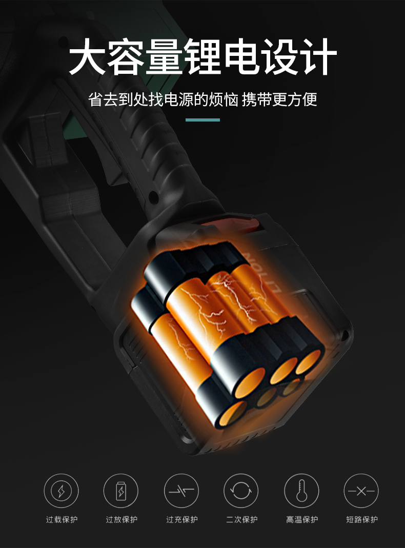 德国普朗德电锯充电式电锯锂电大功率家用电链锯电动工具户外无线树