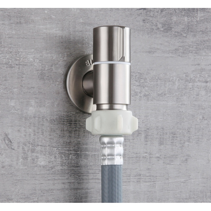 连体超短洗衣机水龙头46分螺纹滚筒式省空间洗碗机304不锈钢304不锈钢