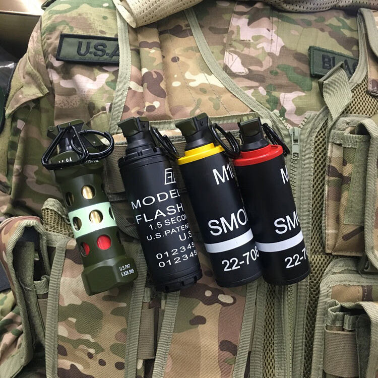 吃鸡游戏csgo周边震撼弹闪光m84模型cos道具男生礼物m18烟迅图m84小号