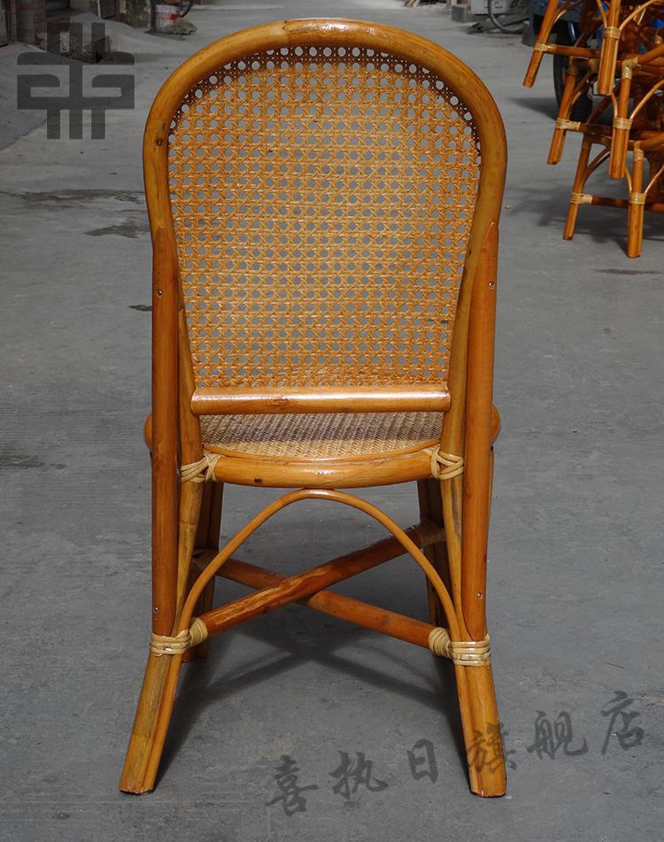 崖工 藤椅子单个藤椅子滕椅凉椅腾椅藤制老式藤椅小藤椅靠背家用藤椅