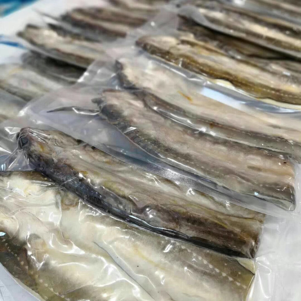 舟山沙鰻鯗油鰻幹船曬六成幹沙鰻整條鰻魚肉特產海鮮乾貨小沙鰻500克