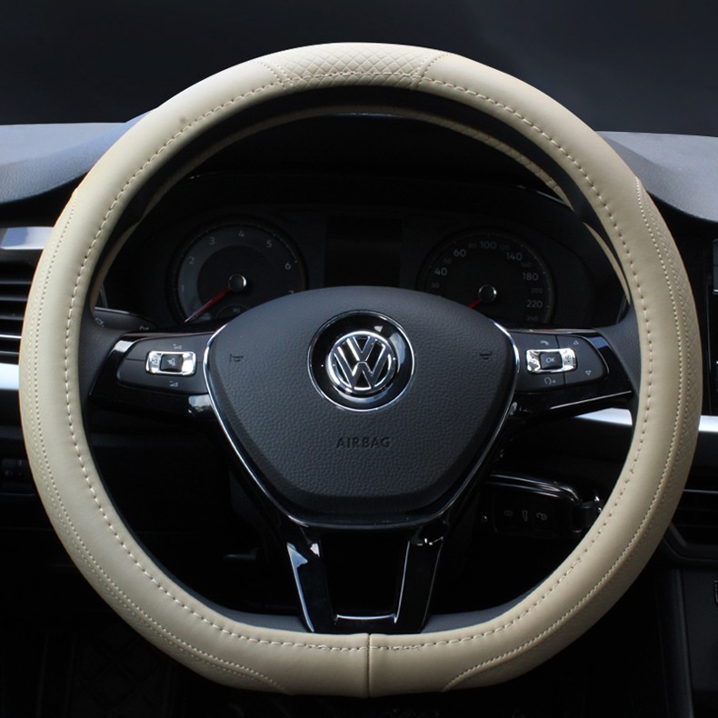 适用于1121款一汽大众全新速腾真皮方向盘套速腾200280汽车牛皮把套