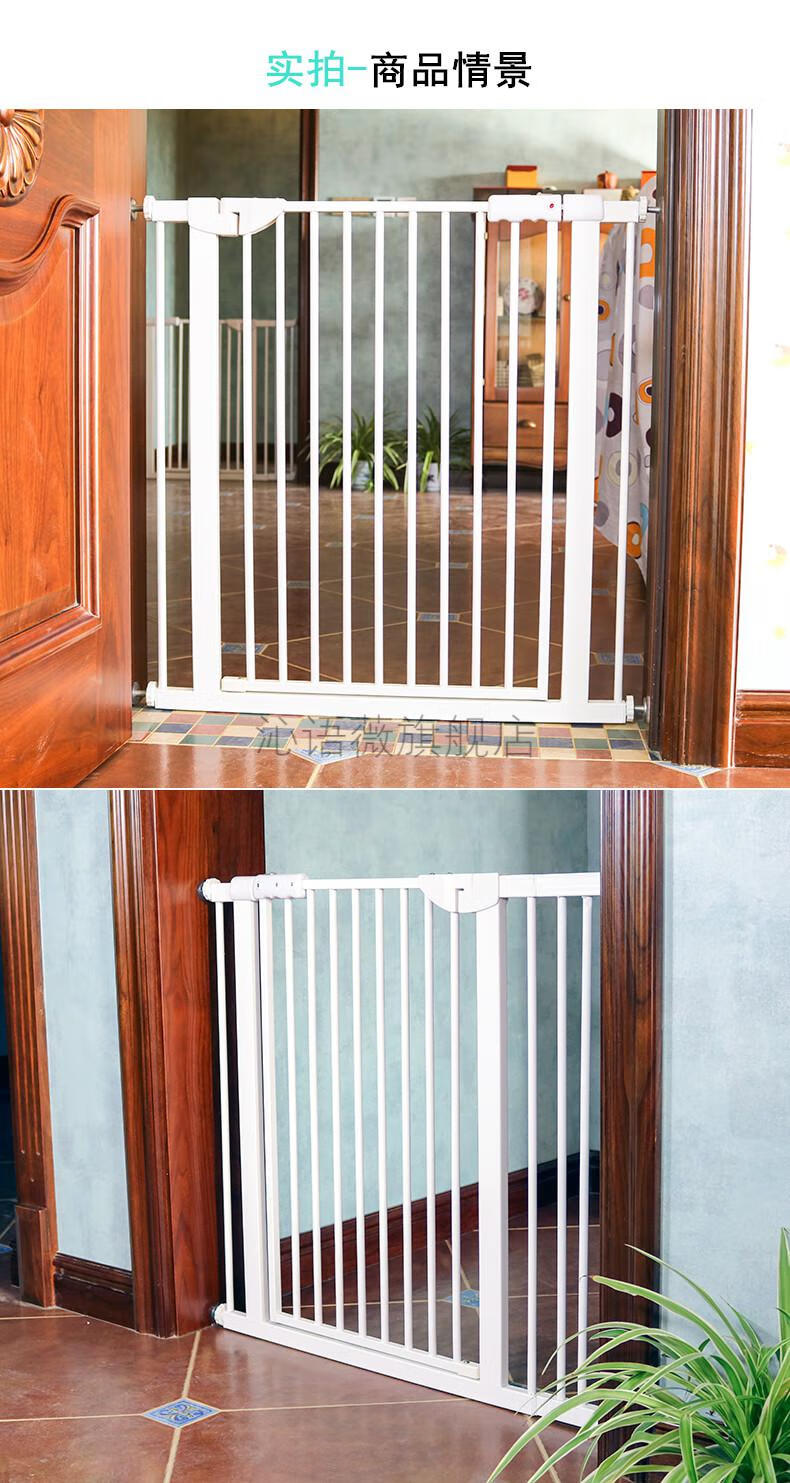 2022新款门口围栏宠物猫免打孔宠物猫狗门栏围栏加高加密隔离门栏小型