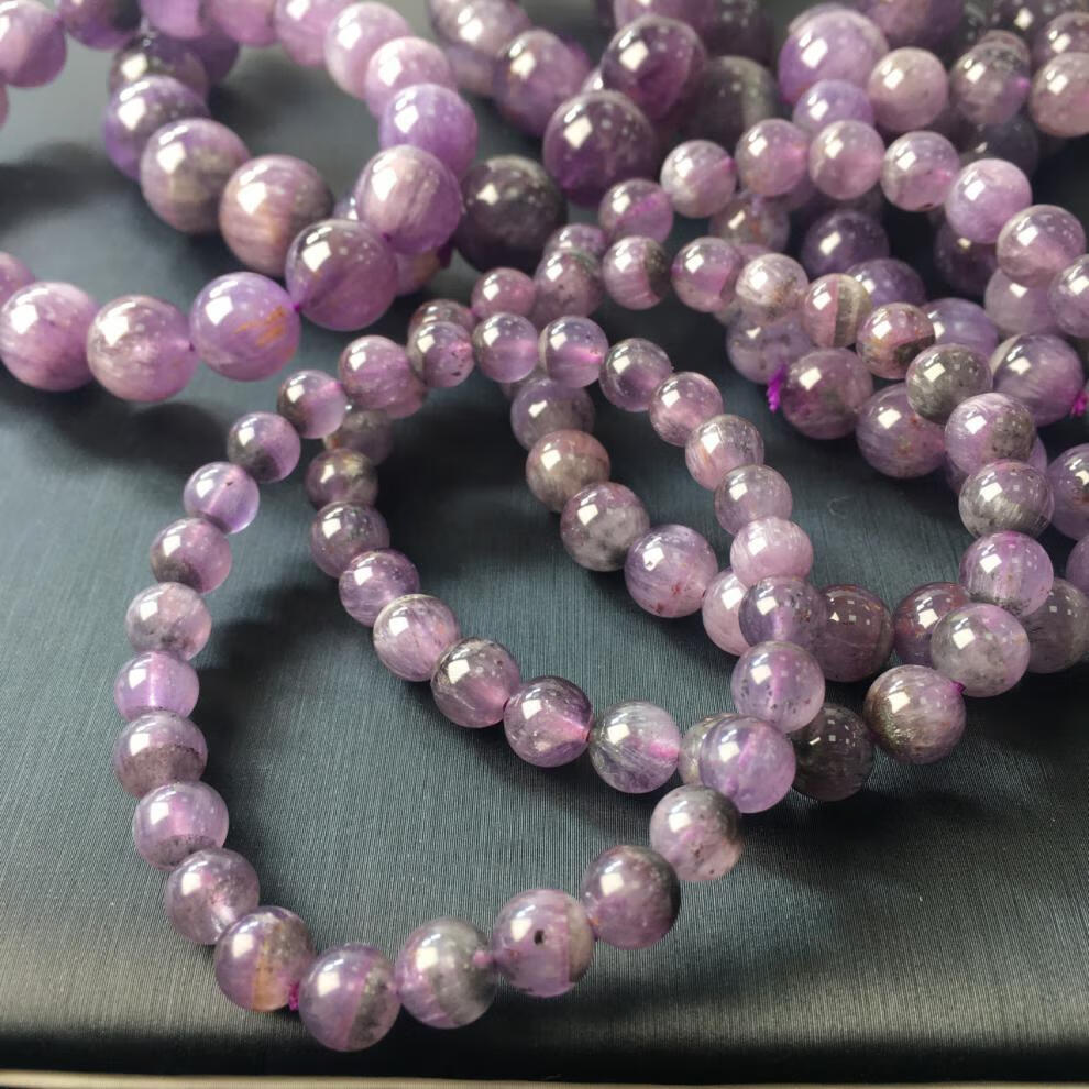 珍永远紫极光聚盆手链紫钛极光23auralite23水晶手串男女饰品礼物中秋