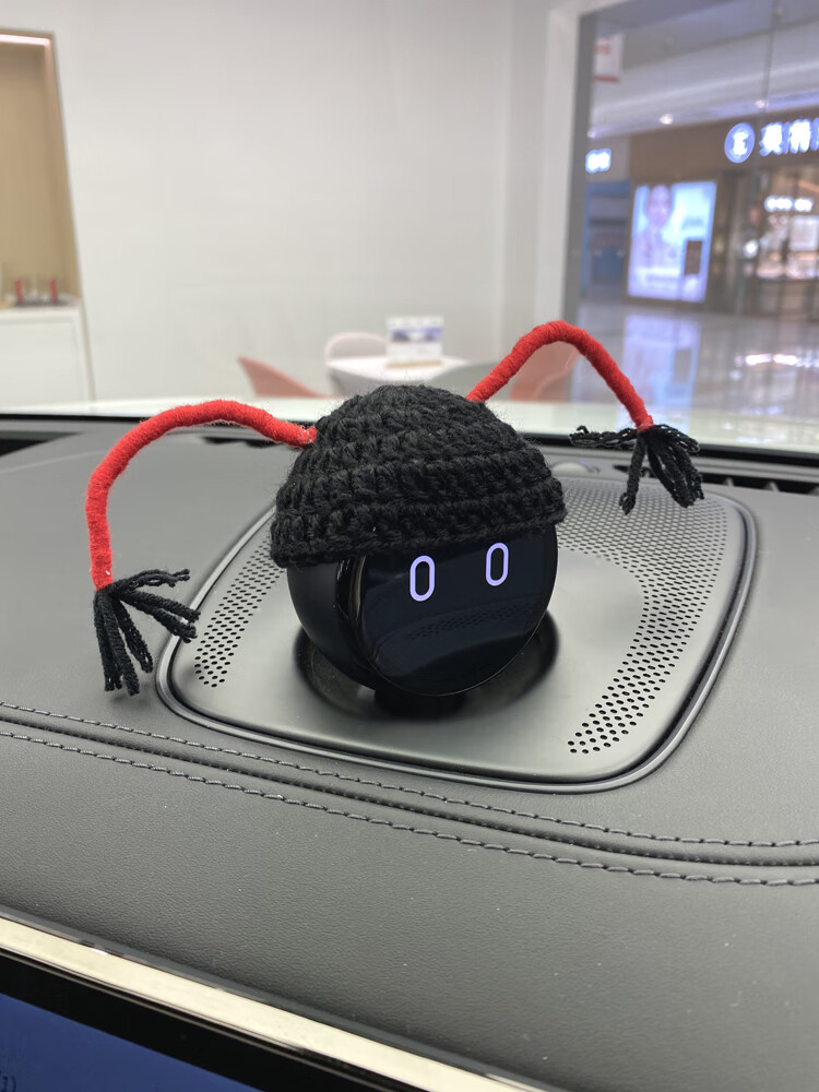 蔚来nomi帽子装饰品适用于es8ec6配件手工编织个性机器人头饰系列