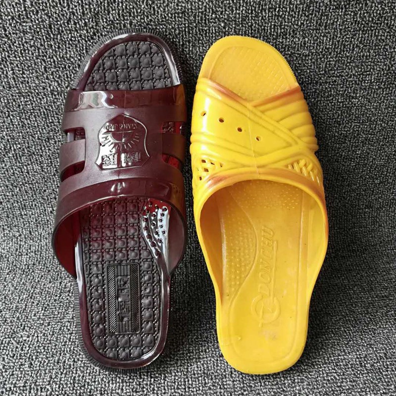硬底拖鞋男生复古爸妈老款老人凉拖男女超防滑浴室居家室内拖鞋夏 818