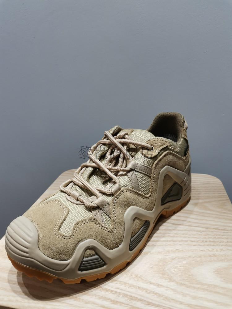 lowa德国登山鞋男军版男式战术靴低帮军版耐磨户外沙漠登山鞋l青灰高l