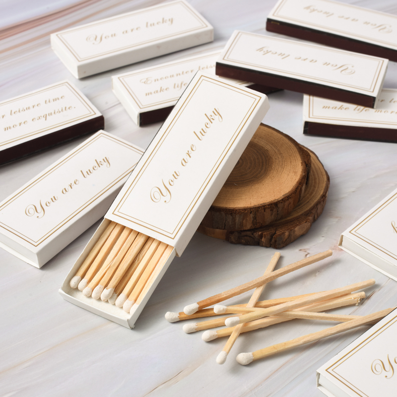 点香薰蜡烛的火柴 定制加长火柴复古精致质感生日香薰蜡烛火柴点烟