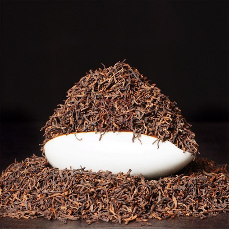 沧勐壹号普洱云南布朗山普洱熟茶特级陈年醇香宫廷金芽金针老熟茶500g