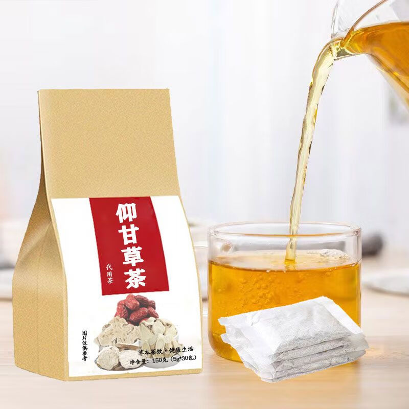 同仁堂仰甘草茶茶包决明子甘草蒲公英白茅根枸杞菊苣口苦代茶饮 一袋