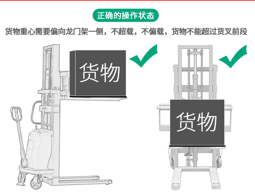 全半電動叉車堆高車液壓自動電瓶裝卸升降托盤搬運剷車小型1噸2噸1噸