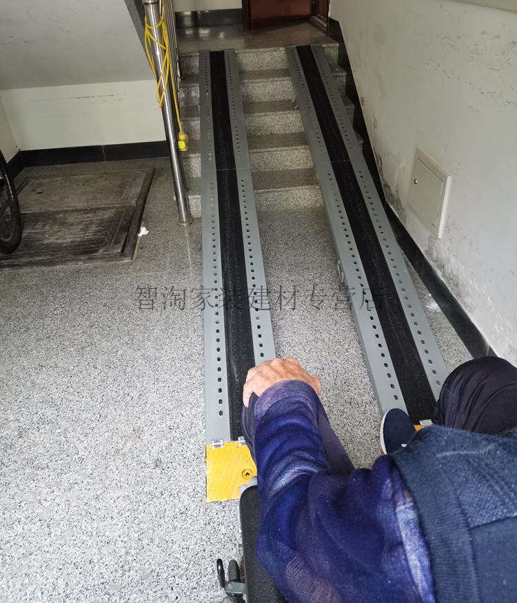 折叠无障碍坡道板摩托轮椅上车上楼台阶板斜坡板航空箱装车折叠款2米