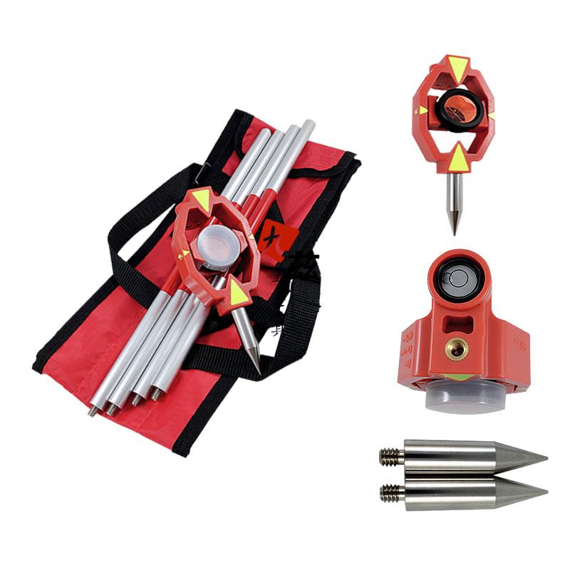 全站仪迷你小棱镜175mm带四节杆微型镜头gmp111镜头框框脚尖红色徕卡