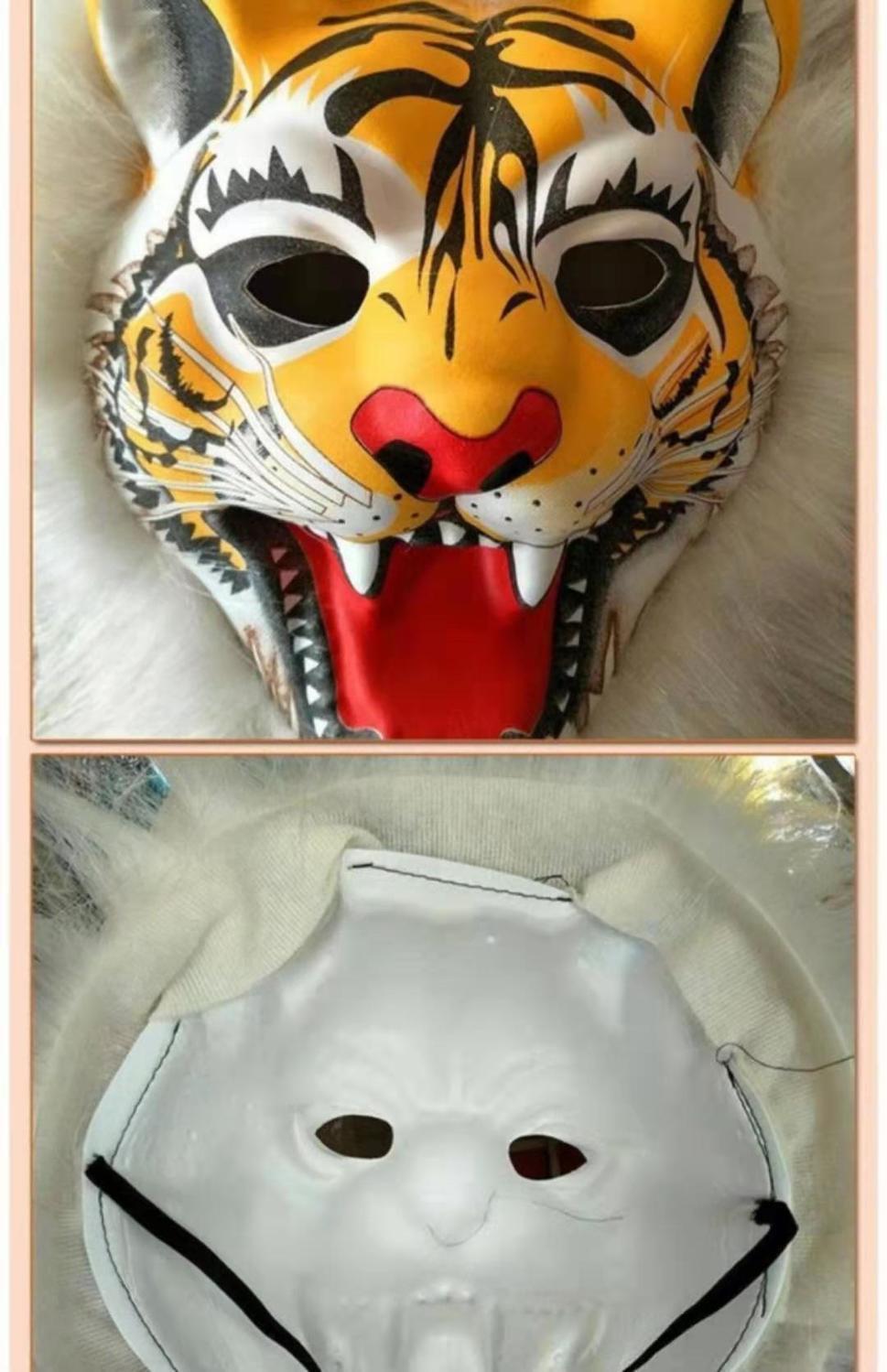 老虎面具制作方法图片