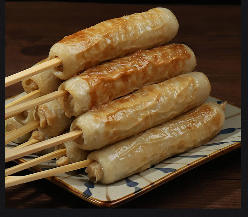 日式竹轮卷30串关东煮食材便利店同款烧一番麻辣烫冷锅串速食丸子散装