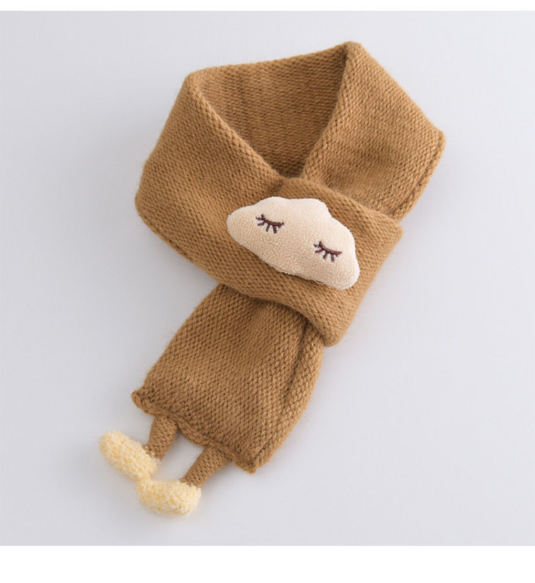 宝宝围巾宝宝围巾冬季保暖婴儿可爱超萌脖套女童针织柔软套脖男童百搭