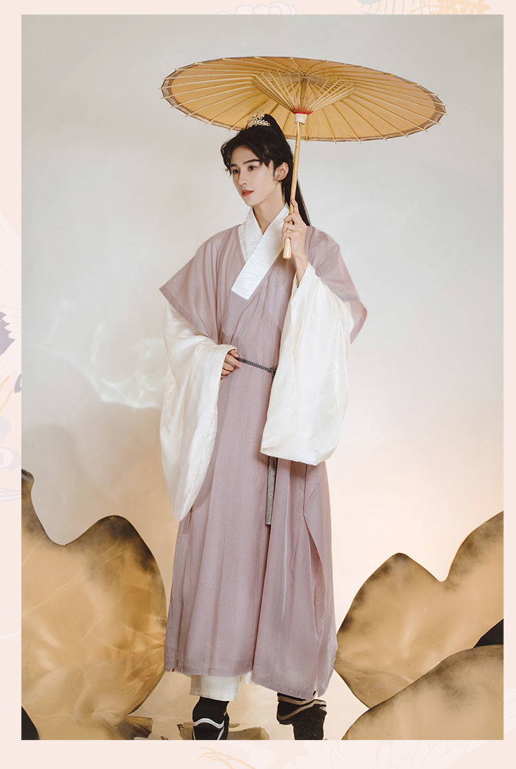 汉服男成人仙气侠客古风明制道袍中国风学生古装书生夏季情侣套装 图