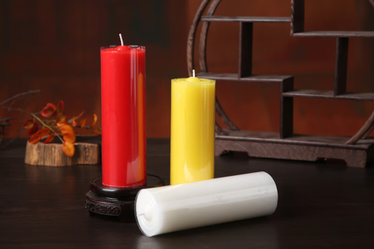 60小时家用红蜡烛应急照明白蜡烛祭祀腊烛日玖婷1818厘米10支装白色