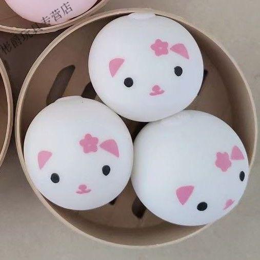 小孩子玩的仿真包子抖音同款创意发泄解压玩具捏捏乐假食物恶搞生日 3