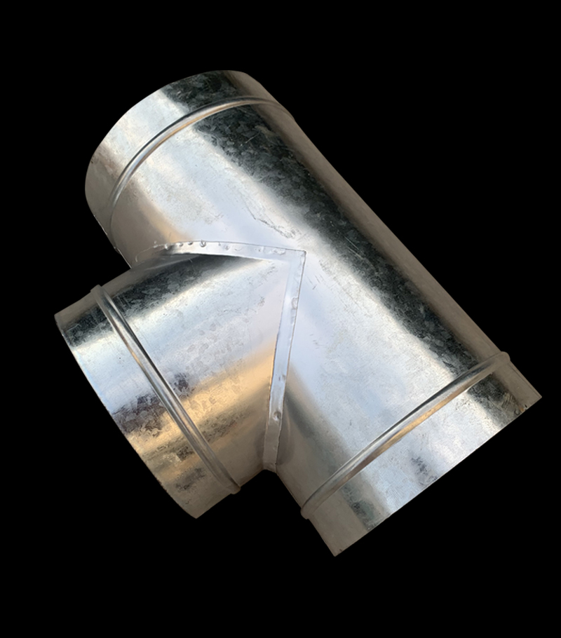 白铁皮t三通油烟机排烟软管浴霸换气扇排风管y型三通接头160 180 t