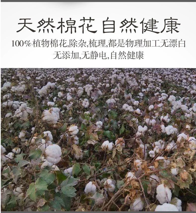 新疆棉花棉被子520斤棉花花新疆棉花棉被子100长绒棉被芯棉衣填充被芯