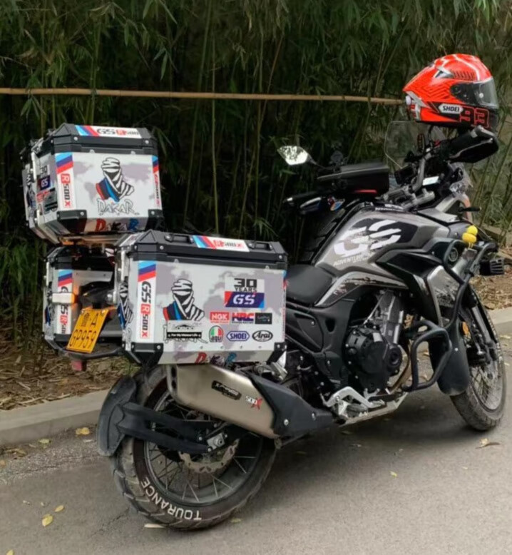 凯越400x贴花摩托车三箱贴纸x500x萝卜三箱贴纸边箱贴画车身糖片片