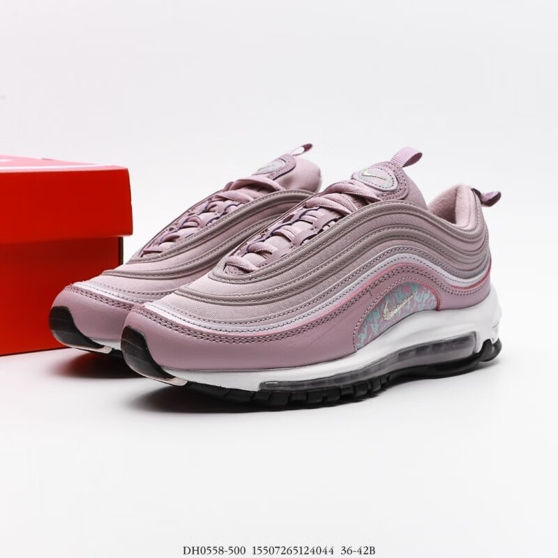 纯原彩虹全掌air max 97撒旦弹步鞋男女鞋气垫运动鞋休闲双鱼兔运动