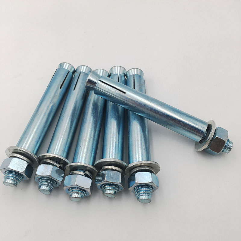 膨胀螺丝加长镀锌膨胀螺栓金属胀栓拉爆空调外膨胀丝m6m8m10m12 m6*60