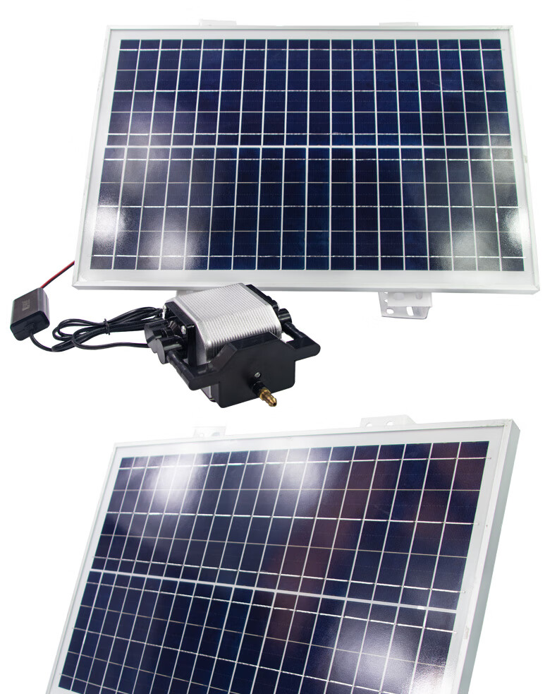 【京选好物】太阳能增氧泵氧气泵户外防水鱼池打氧机养鱼增氧机充电