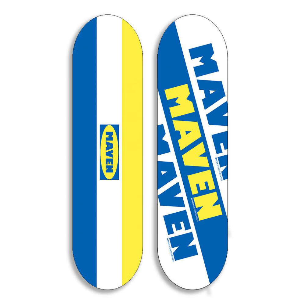 maven滑板maven滑板青少年初学者成年男女生儿童成人双翘街板板面网格