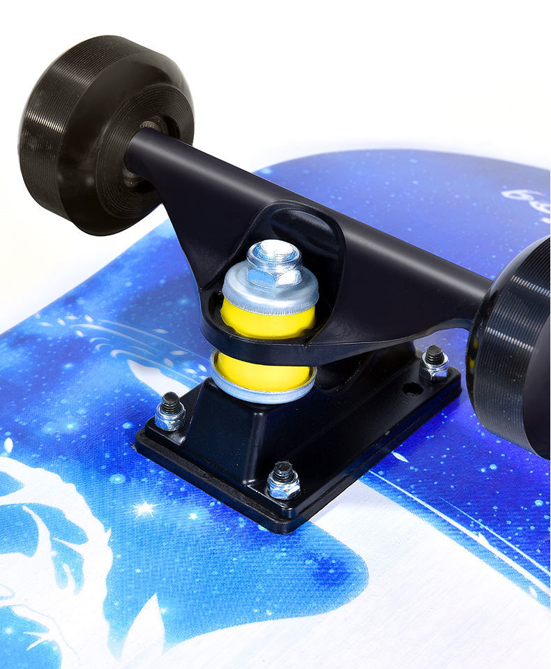 初学者滑板儿童四轮滑板车闪光青少年男女学生双翘板贝千昀康60x15cm